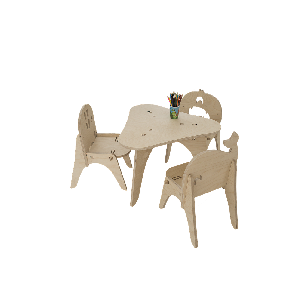Ensemble Table et 3 Chaises